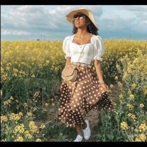 Zara Polka Dot Skirt